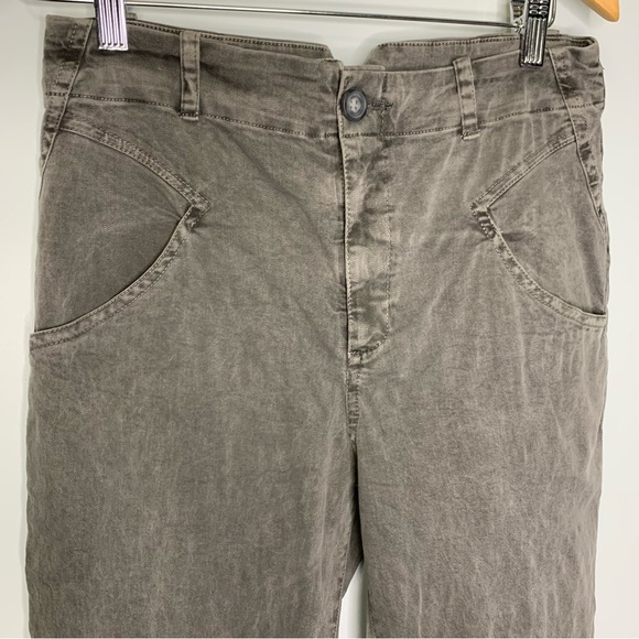 Amadi Anthropologie High Rise Straight Leg Utility Lindy Pants In Carbon S NWT! - Picture 8 of 15